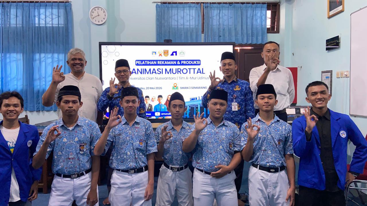 Melalui PKM, Pusat Studi CSAC Udinus Uji Skalabilitas Produksi Animasi Murottal di Sekolah